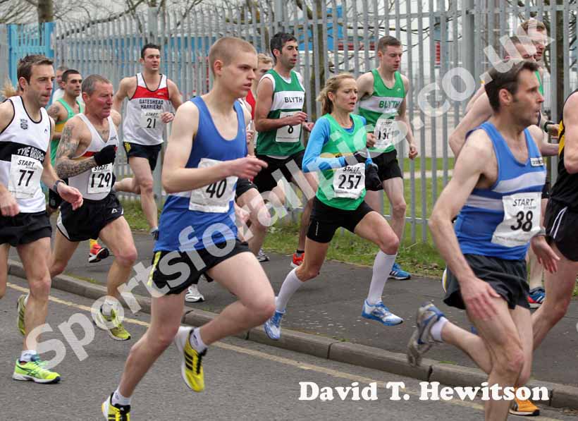 Sonia Samuels (Wallsend Harriers) taking part in the Wallsend Harriers Terry O'Gara Memorial 5k Road Race.